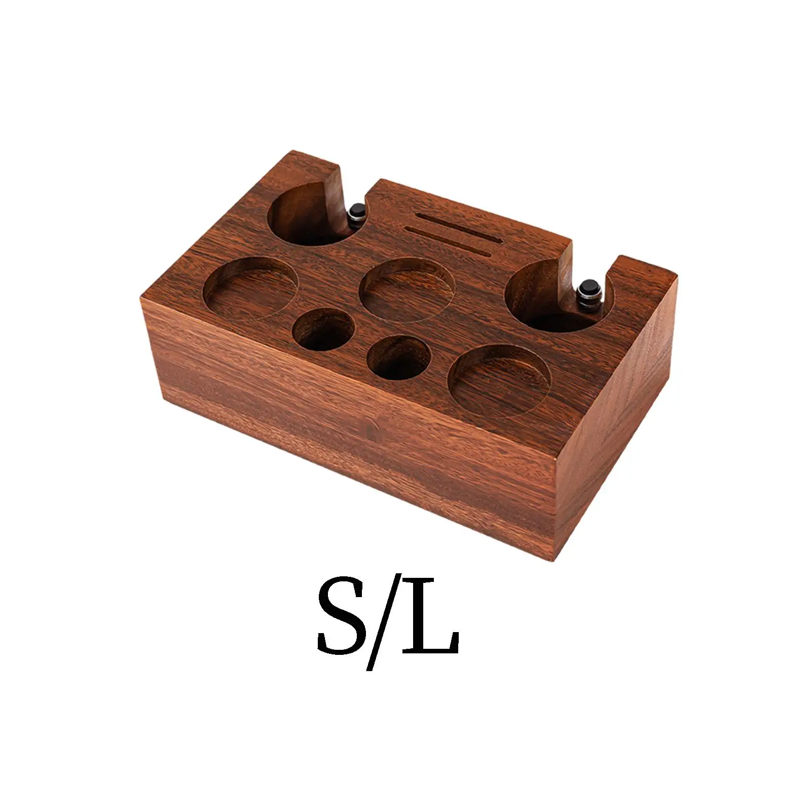 Wooden Coffee Tamper Station Base Tamper Stand and Portafilter Holder for Coffee Bar Home Worktop Shop Barista Tool