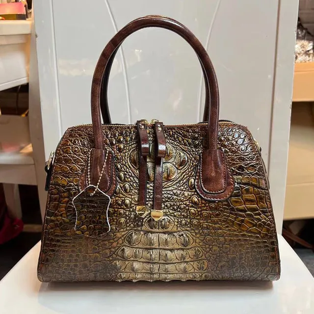 Luxury Famous Brand Exotic Crocodile Leather Ladies Designers Handbags  Chain Shoulder Bag For Women - AliExpress