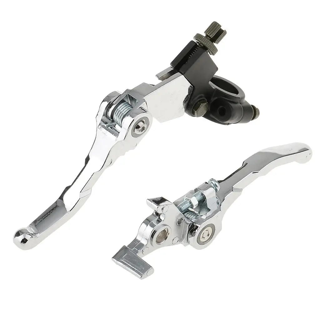 2 pieces adjustable brake clutch levers motorcycle brake clutch levers for