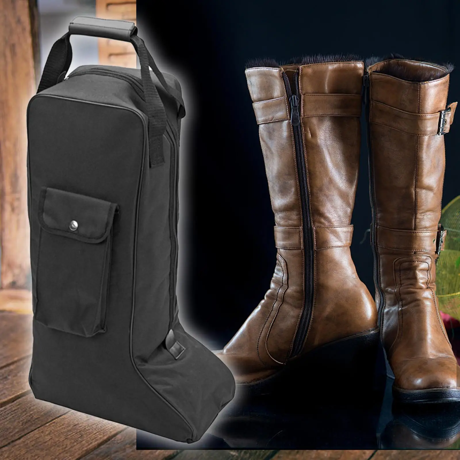 Tall Riding Boot Bag Equestrian Storage Bags for Boots for Travel Long Boots