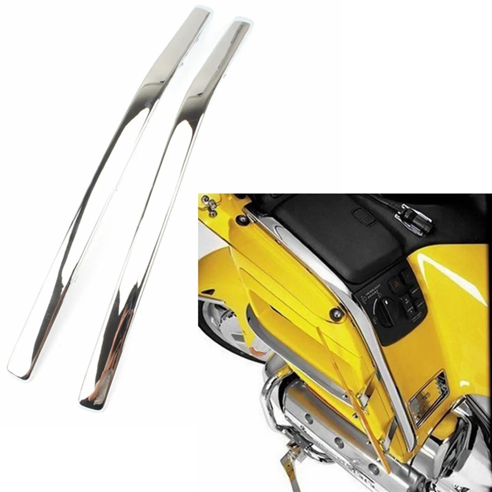 2pcs Motorcycles Connecting Fairing Strake for GoldWing GL1800 01-11