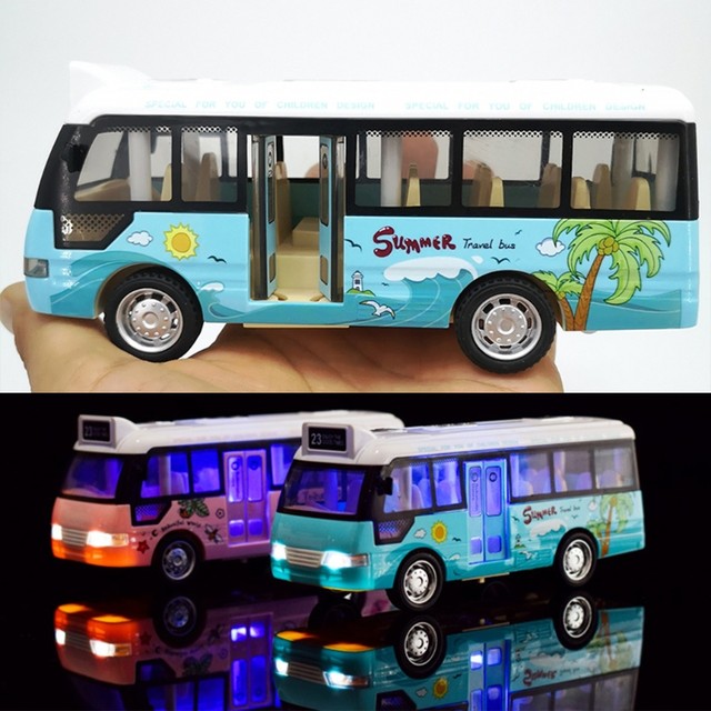 Ônibus urbano realista puxar para trás brinquedos modelo infantil jogos de  mesa melhor presente - AliExpress