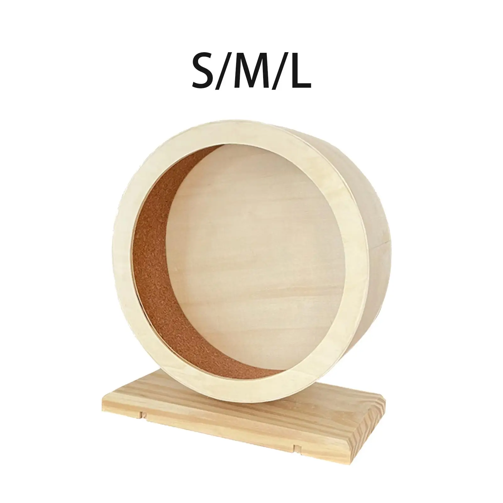 Wooden Hamster Exercise Wheel Small Chinchilla Rotary Runner Accessories