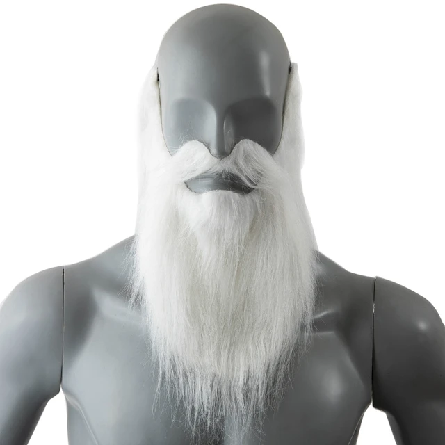 Costume da barba finta Barba da uomo anziano Costume da baffi Halloween  Barba divertente Accessori per capelli facciali per - AliExpress
