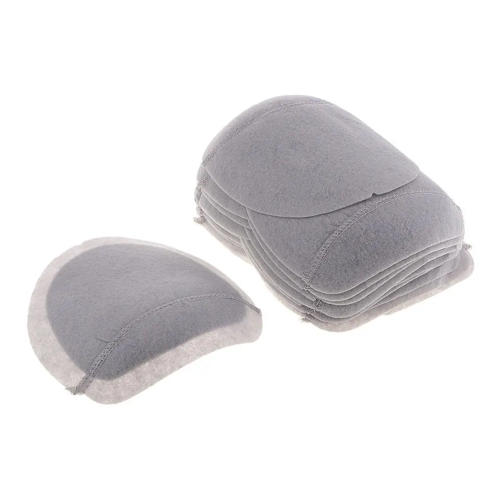 10 Pairs Gray Cotton Shoulder Pads Insert Sew - in Clothing 