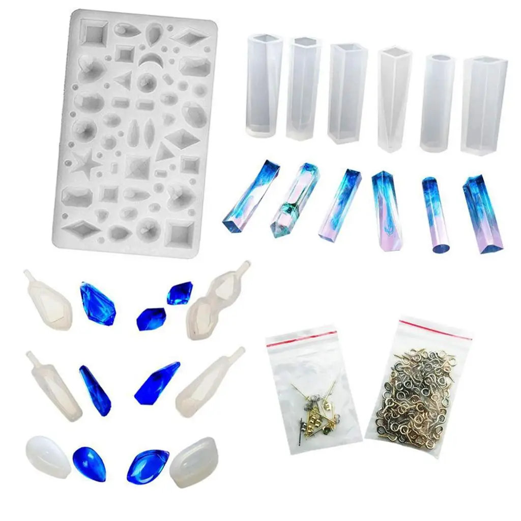 118 Pieces Assorted Jewelry Silicone  And Screw Eye Pins Jewelry Making