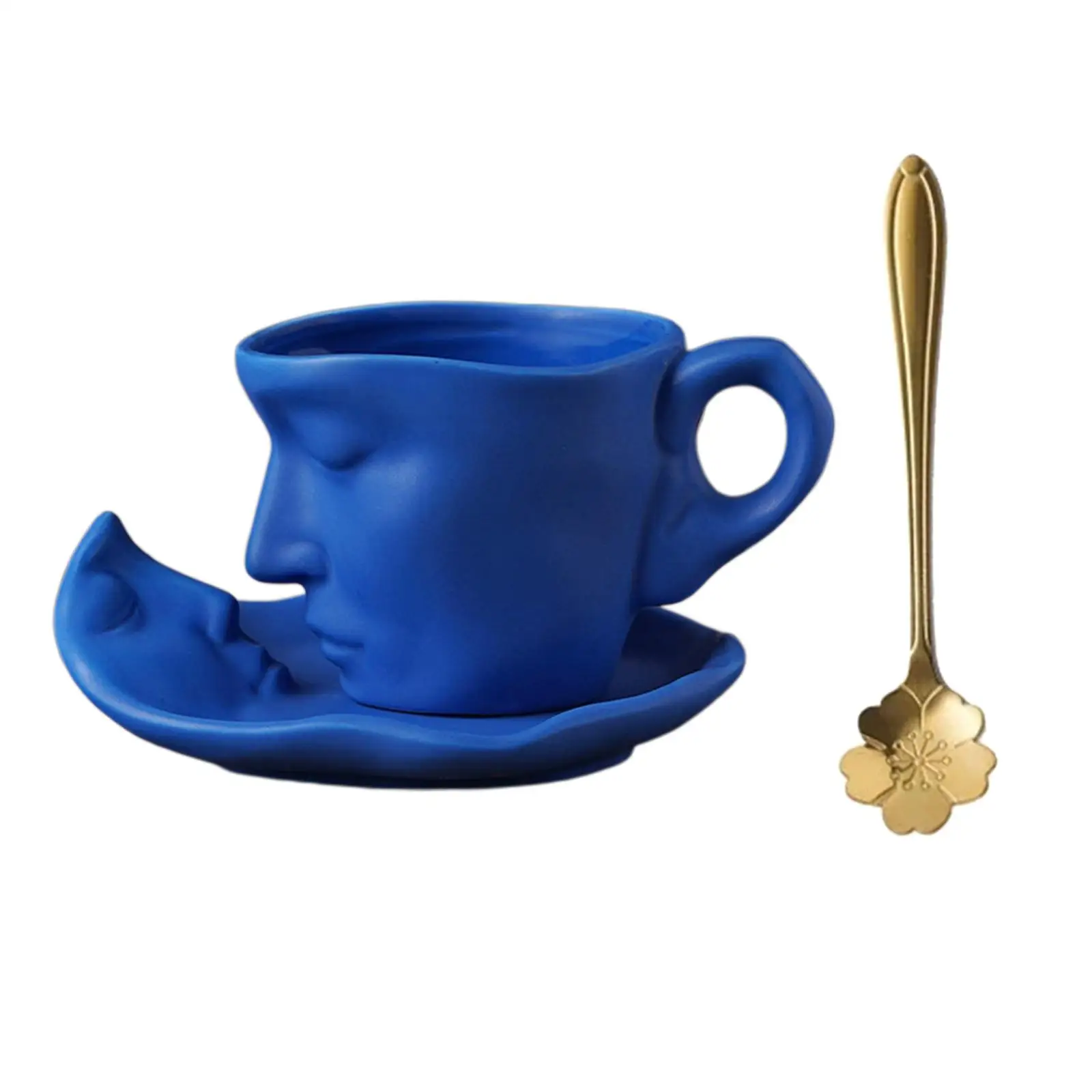 3D Human Face Kissing Mug Espresso Mugs Table Arts for Party Creative Gift