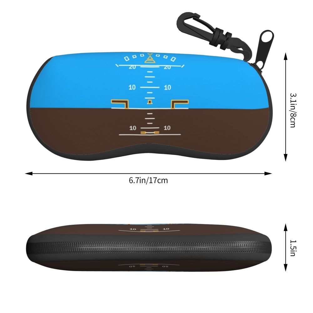 Custom Born To Fly Captain Stripes Sunglasses Soft Case Neoprene Zipper Pilot Air Fighter Shell Eyeglass Case Protective Box