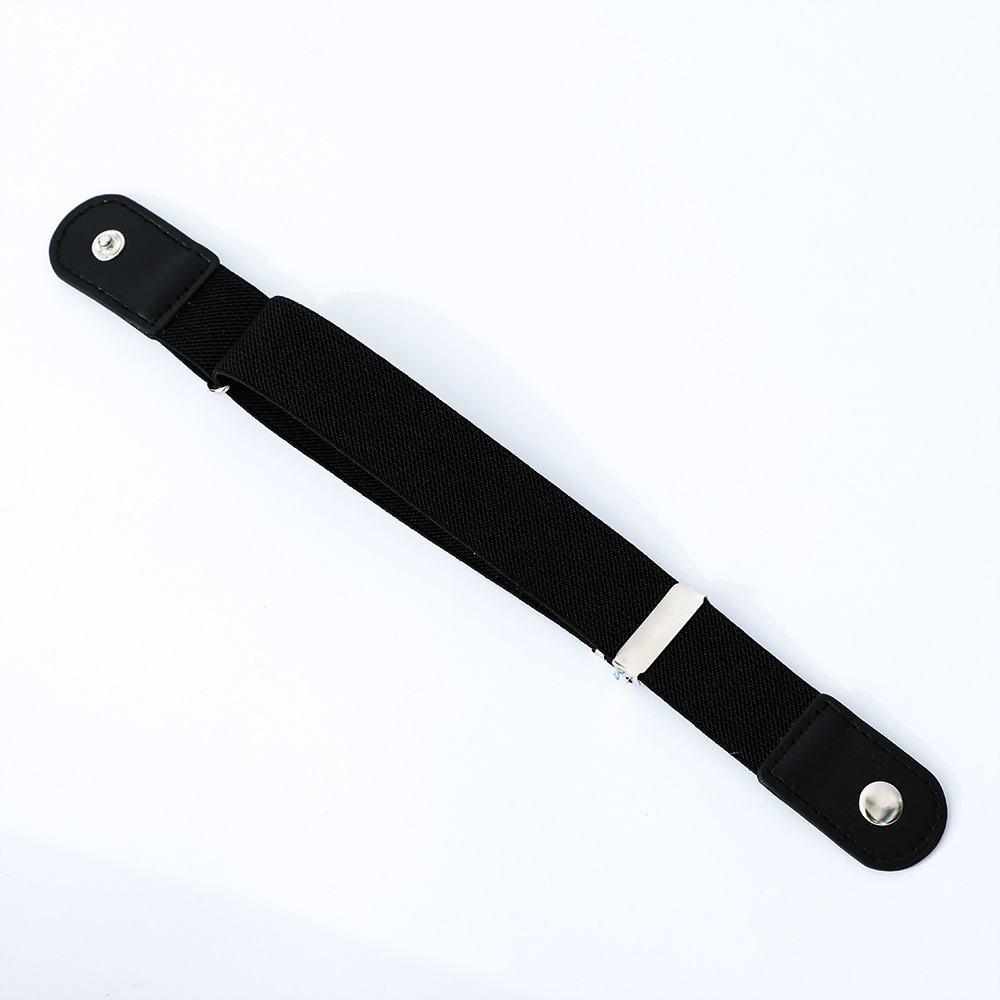 2pcs No Buckle Stretch Belt for Women Men Girls Boys Junior Jeans Pants Comfortable Buckle Free Invisible Elastic Waist Belt