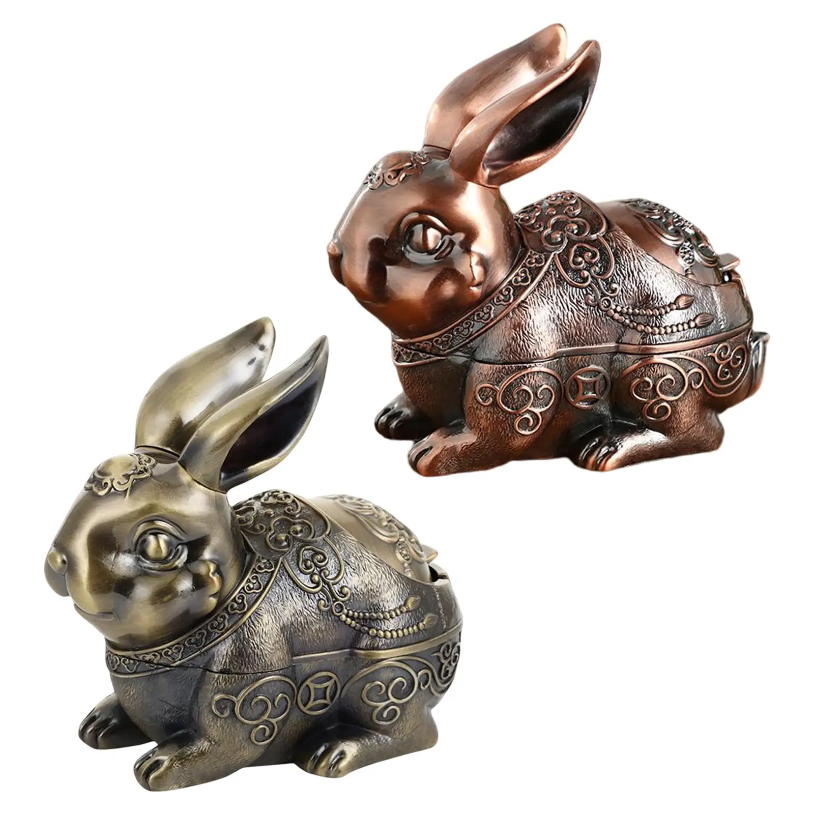 Ashtray Holder Decor Ornaments Rabbit Statue for Bedroom, Home, Decoration Ornament Holiday Gifts