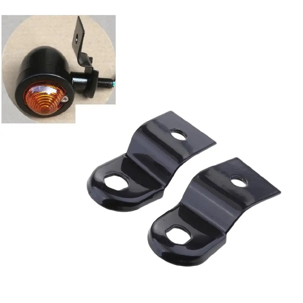 1 pair of universal motorcycle turn signal holder, metal flashing light holder,