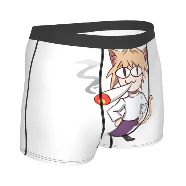 Sexy Male Fashion Neco Arc Smoking Underwear Anime Tsukihime Cat