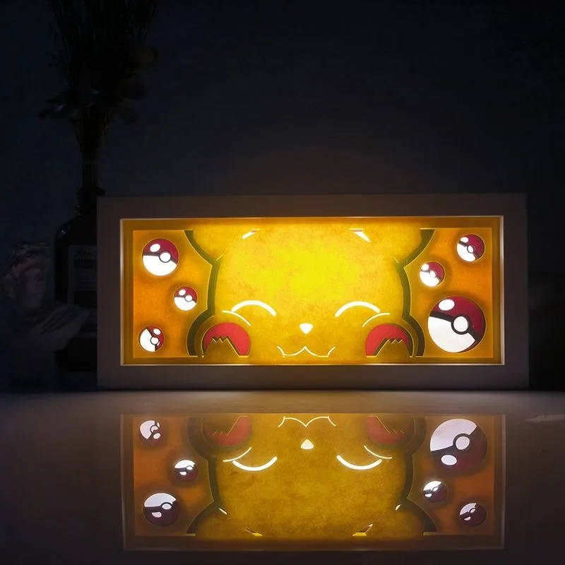 LED Night Light Ambient Lighting Bedroom Anime Pikachu Gengar Pokemon