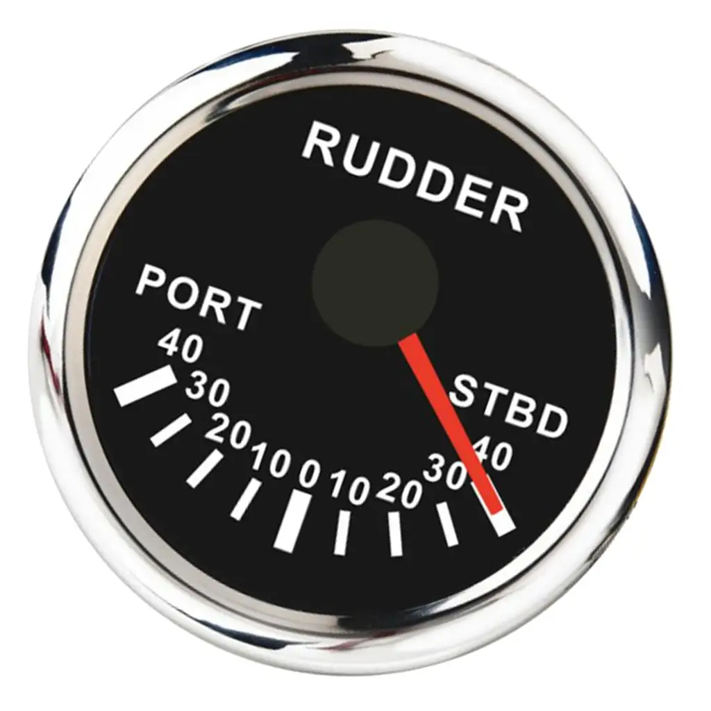 Marine Boat  52mm Rudder Indicator Rudder Position Indicator with Alarm