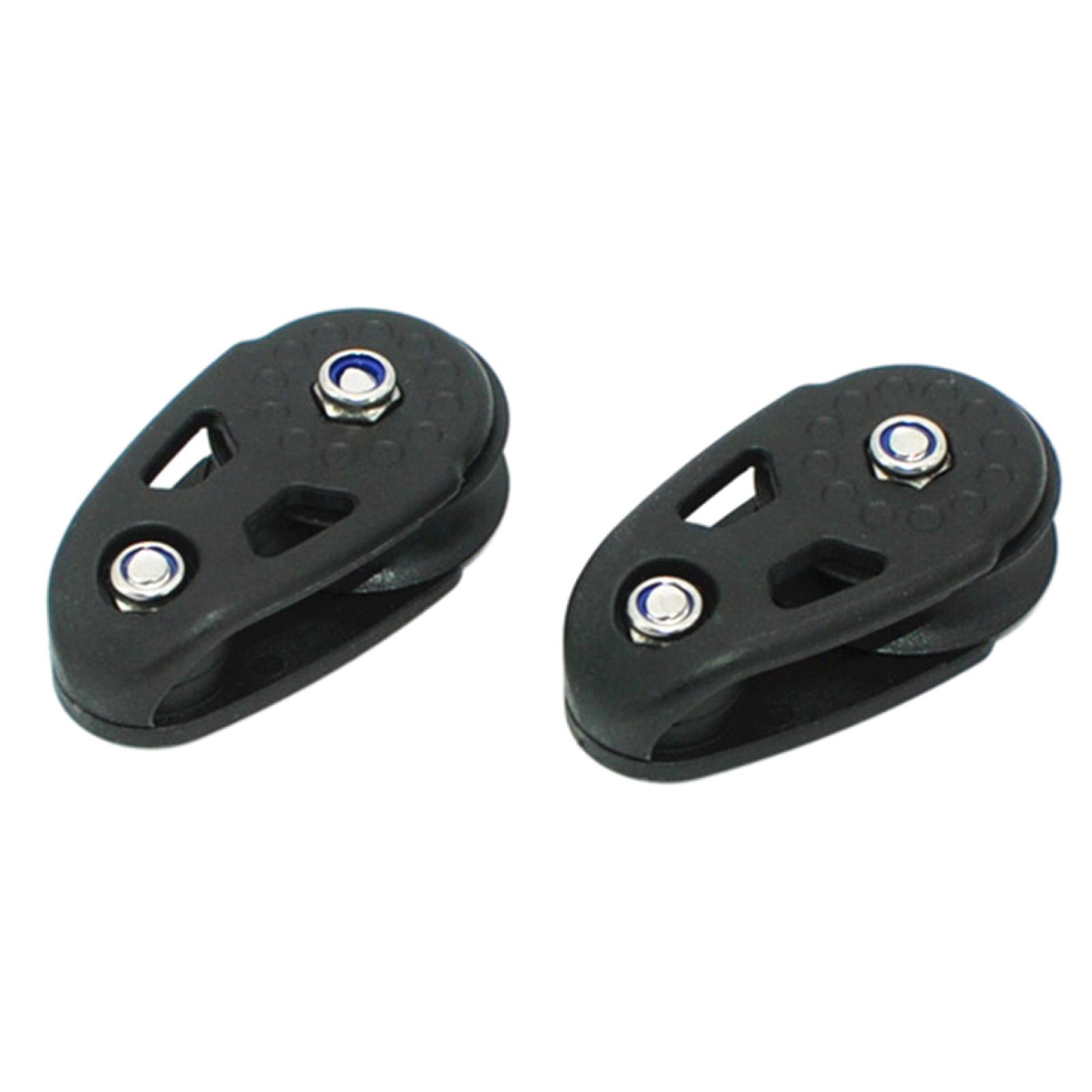 2 Pieces Kayak Pulley, Replaces 9mm  Diameter Easy to Install Accessories Pulley Blocks Slide  ,Fit for Boats Canoe