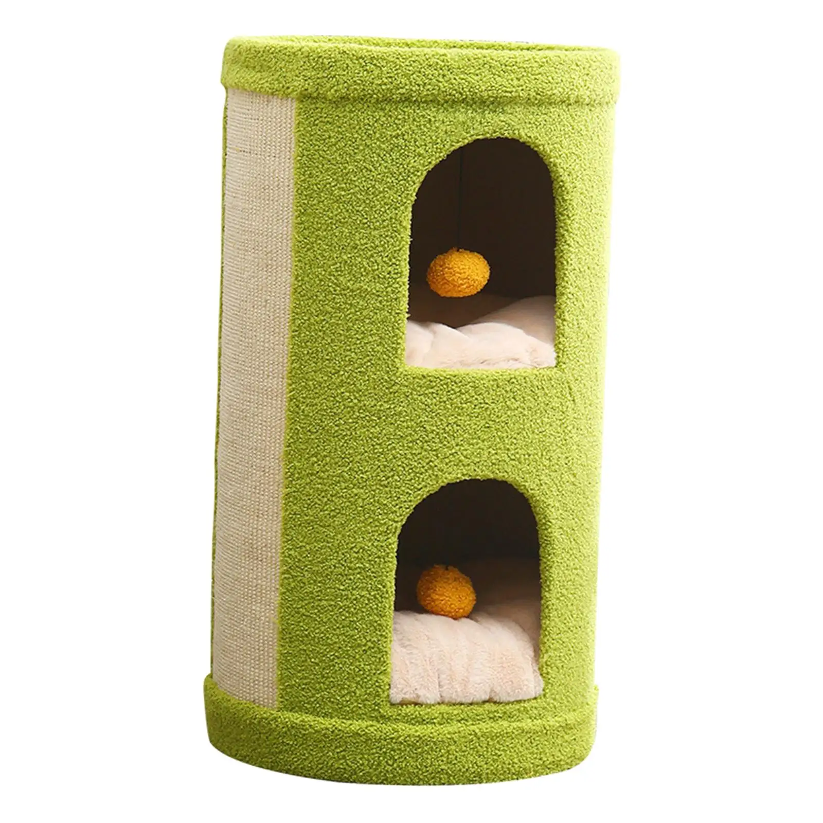 Funny Cat Climbing Frame House with Platform Protect Interactive Training Durable Sisal Scratch Post for Indoor Cats