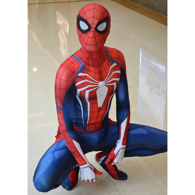 Spider-Man Cosplay Costume Jeu Ps4 Jeu De Rôle Bodysuit Halloween