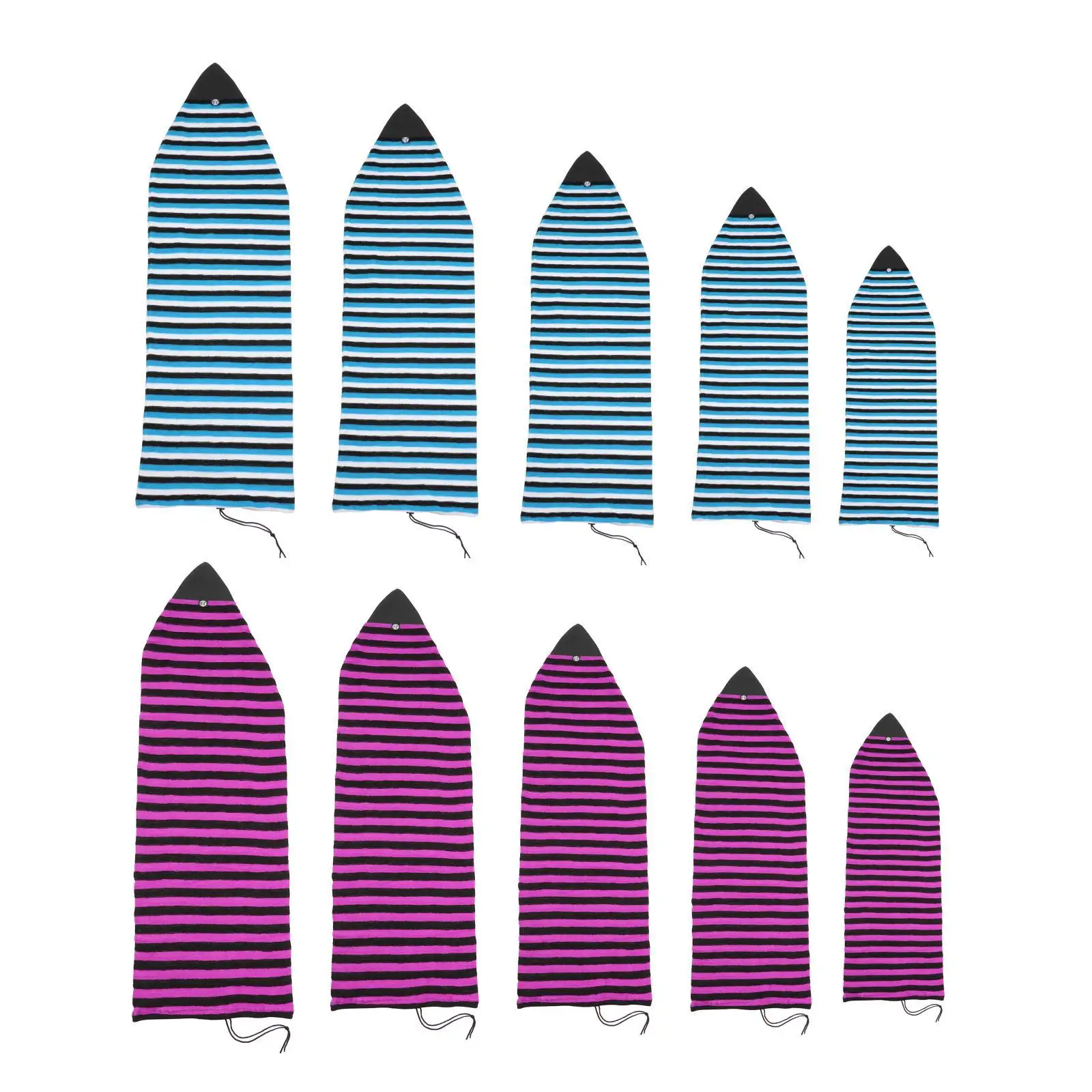 Lightweight Board Bag Surfboard Sock Cover Great for Local Trips to the Beach,  Fitting and Thick, Padded Pointed Nose 