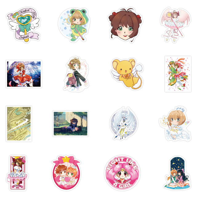  100pcs Kawaii Anime Lovely Stickers Girl Stickers Card Captor  Sakura Stickers : Toys & Games