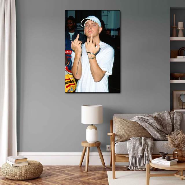 NYLYNN Eminem 26 Canvas Poster Living Room Decoration Bedroom Decoration  Gift PENGXIANG- Unframe-style 12x18inch30x45cm