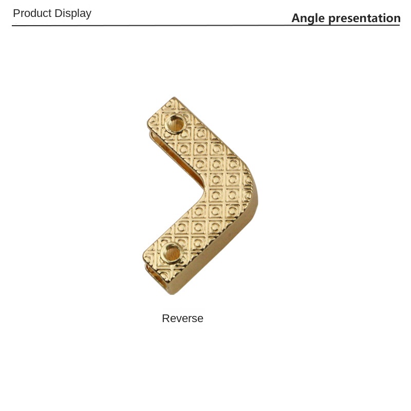 Description Picture 5 of item24x33mm Bag Corner Handbags Strap Cover Clasp Protector Corners Decor End Clips DIY Edge Banding Hardware Accessories