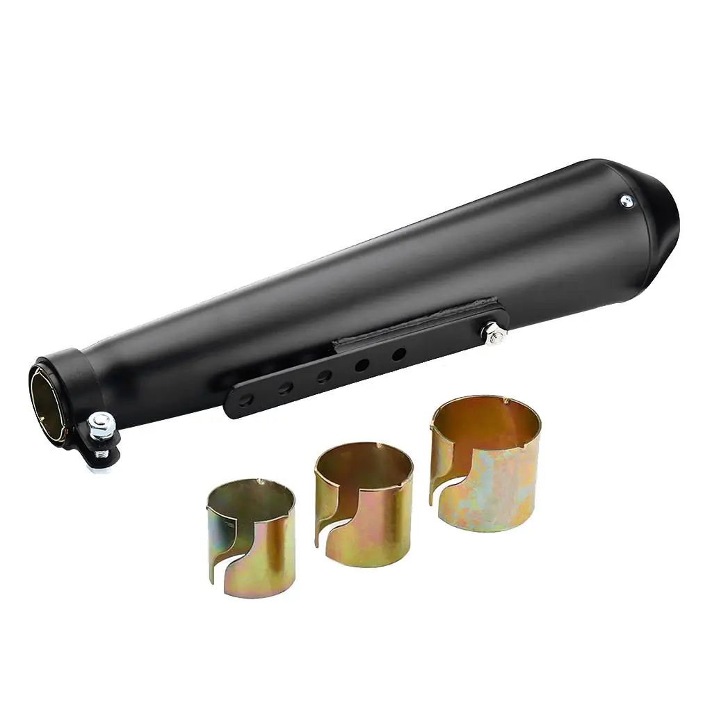 Motorcycle  on Exhaust  System with Fit for , Black, 445mm