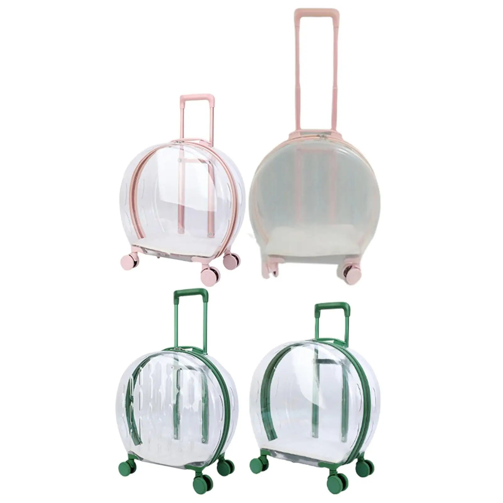 Pet Trolley Case Carrier Cats Dogs Bubble Box Transparent Carry Bag