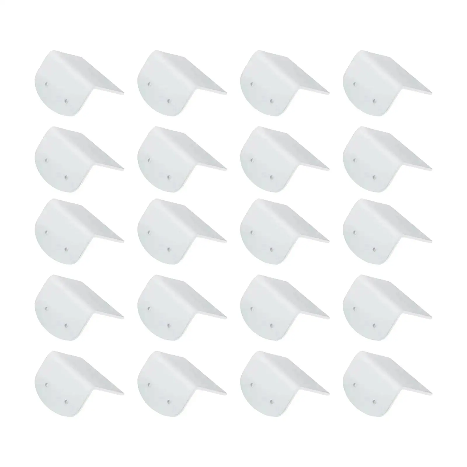 20Pcs Acrylic Earring Cards White Ear Hooks Organizer Durable Ear Loops Display Accessory Lightweight Storage for Shop Showcase