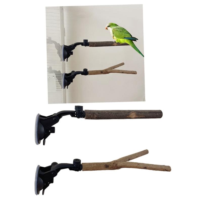 Title 2, Birdcage Perch Stand Suction Cup Standing Perch...