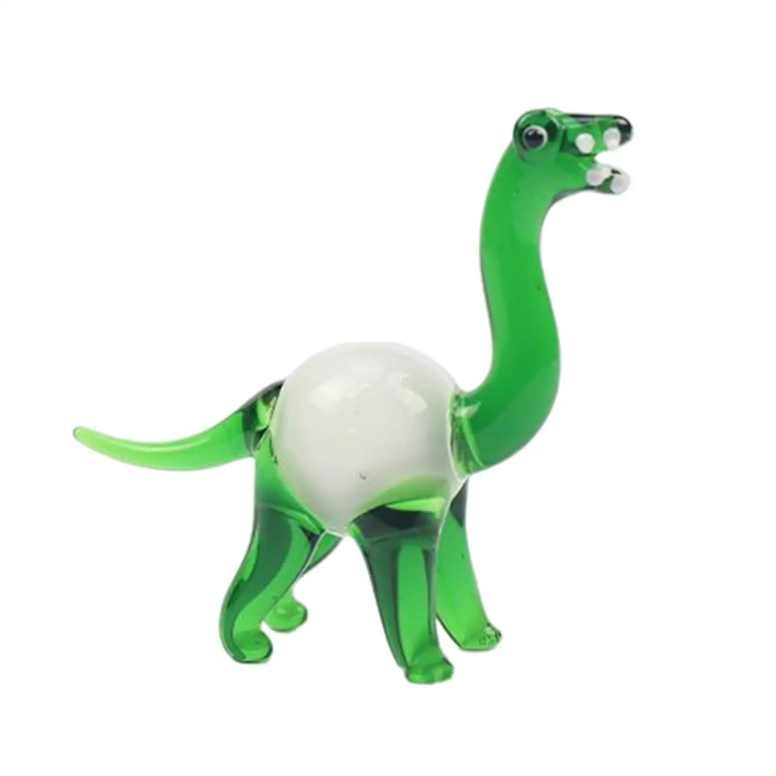 Glass Dinosaur Tiny Delicate Details Animal Statue Figurine Waterproof Resin Outdoor Ornaments Bookshelf or Table Decor