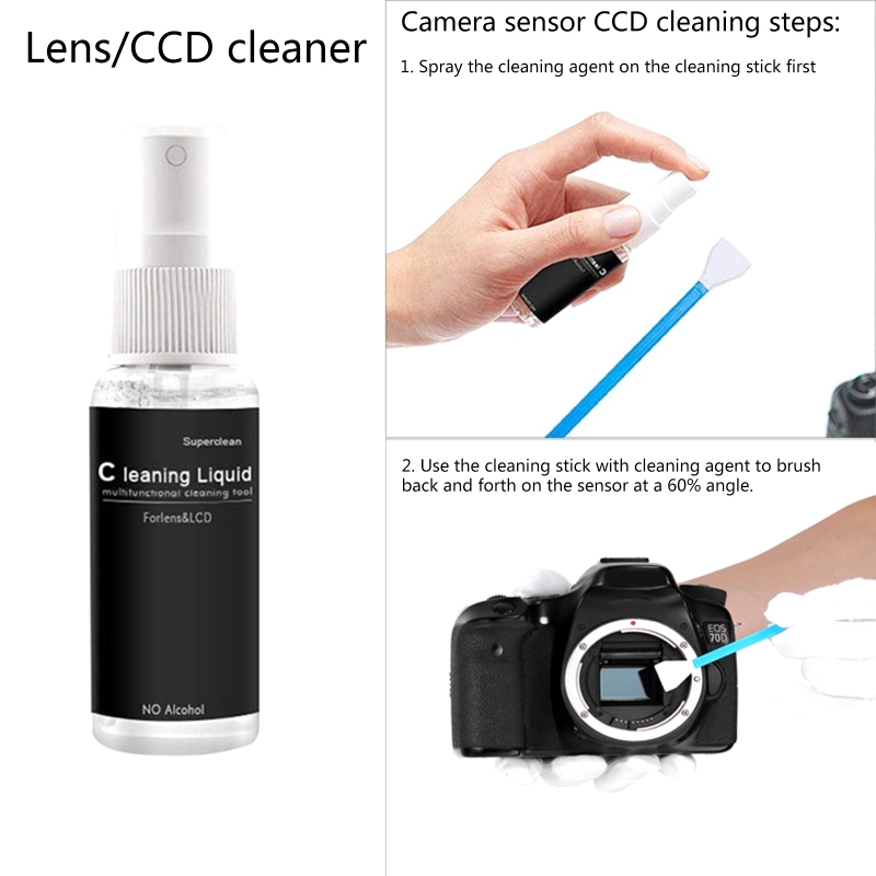 Description Picture 4 of item60ml DSLR CCD CMOS Camera Screen Cleaner Mobile Phone Screen Dust Removal  Computer Screen Cleaning  Liquid P9JD