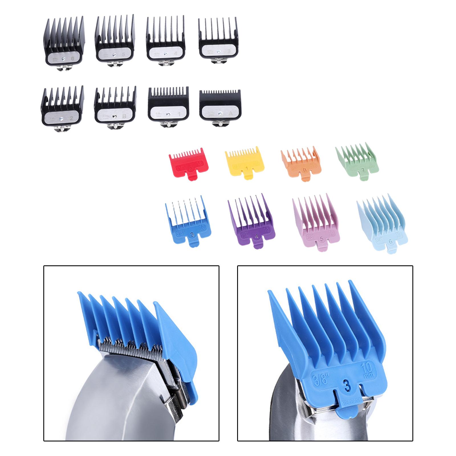 Cortes de Cabelo Pentes para Salão de Beleza Universal Hair Clipper Limite Pentes Barbeiro Guias Substituição Fixação Linha Uso Doméstico 8x 5 Home & Garden