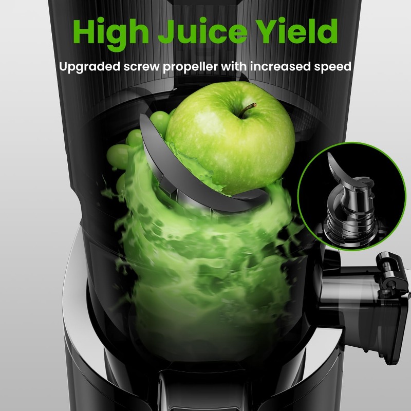 Title 3, Cold Press Juicer, Slow Masticating Machines wi...