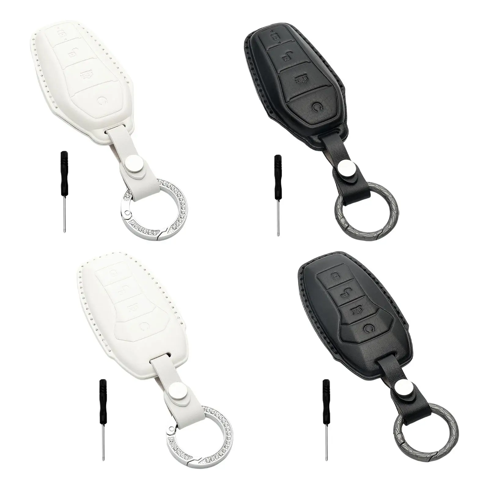 Soft Key Fob Cover Protector Full Protection Dustproof Auto Remote Key Shell Case for Han EV Song Max Song Pro Replacement