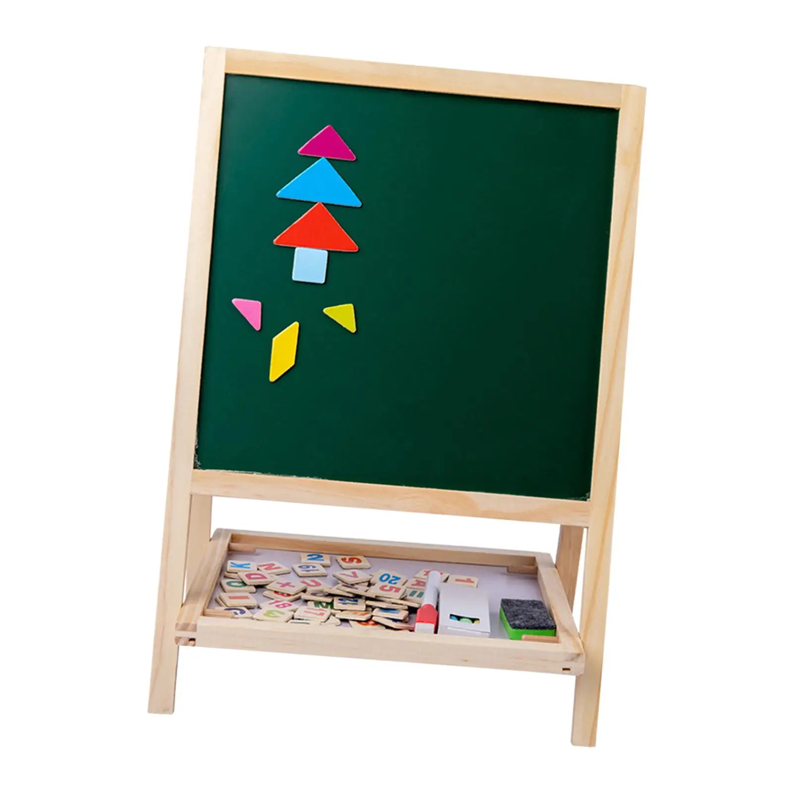 Double Sided Drawing Board Set Painting Easel Learning Educational Toy Standing Easel for Children Boy