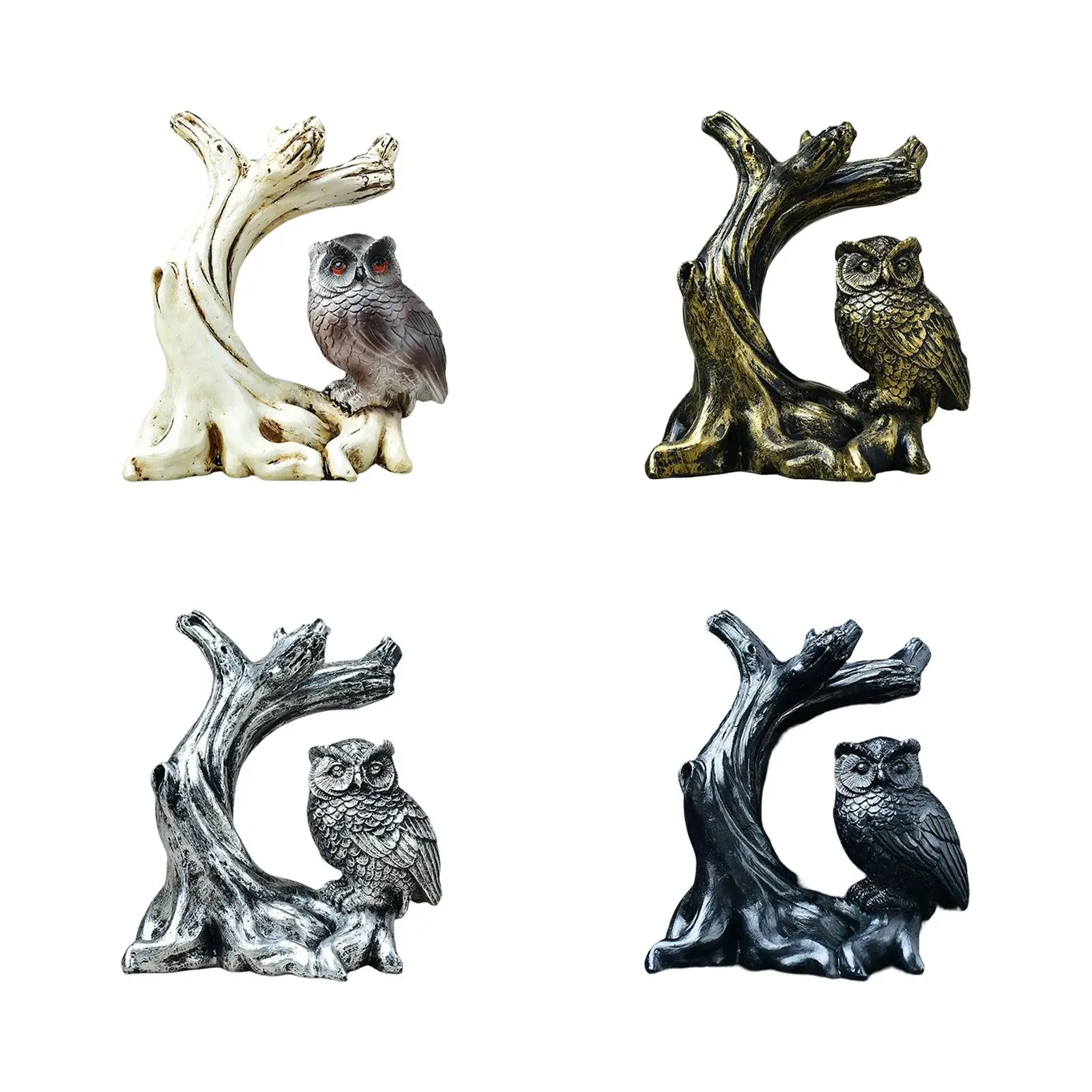 Ball Display Stand Ball Holder Sphere Stand Owl Statue Figurine Home Decor