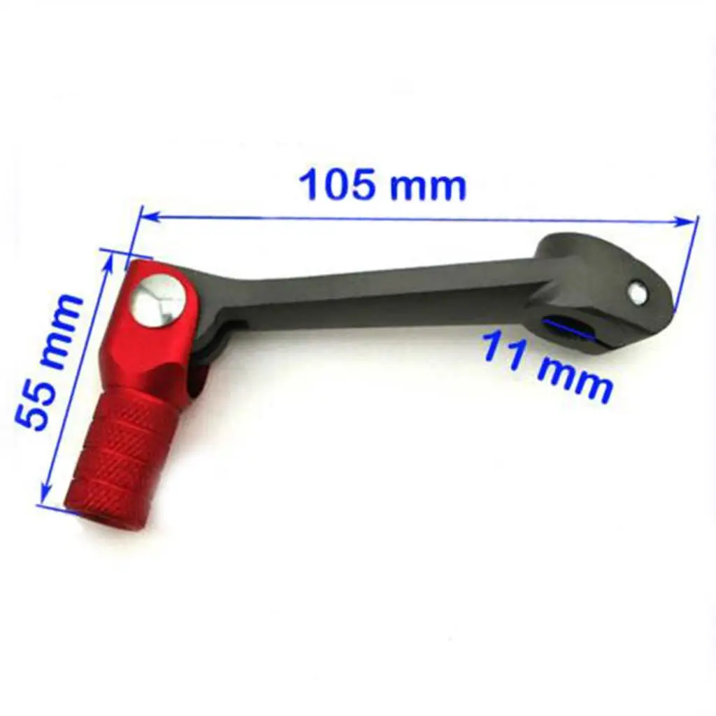 Folding 11mm Short Gear Shifter Lever for 50 70 90 110cc etc Red