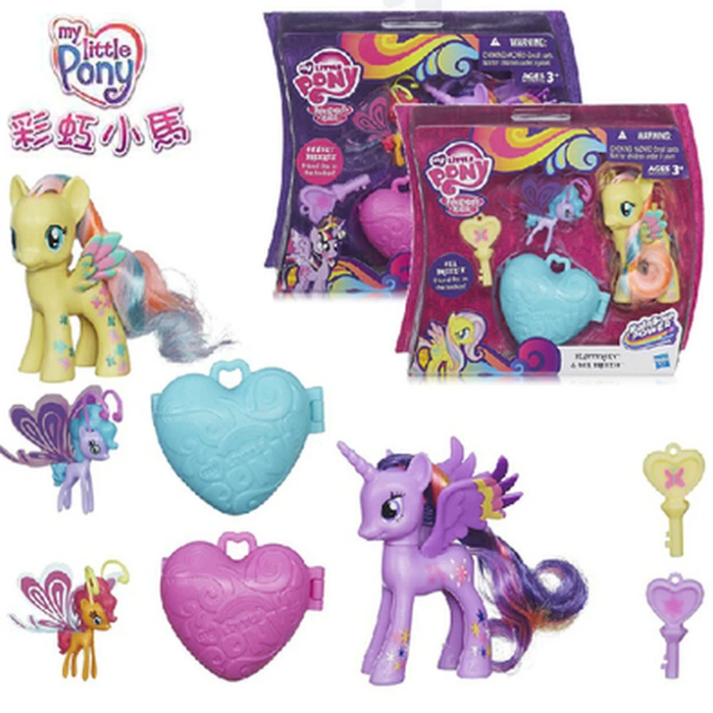 Hasbro My Little Pony Twilight Sparkle Fluttershy Rainbow Series Love Magic  Key Play House Toys Ornaments Model Gifts for Girl|null| - AliExpress