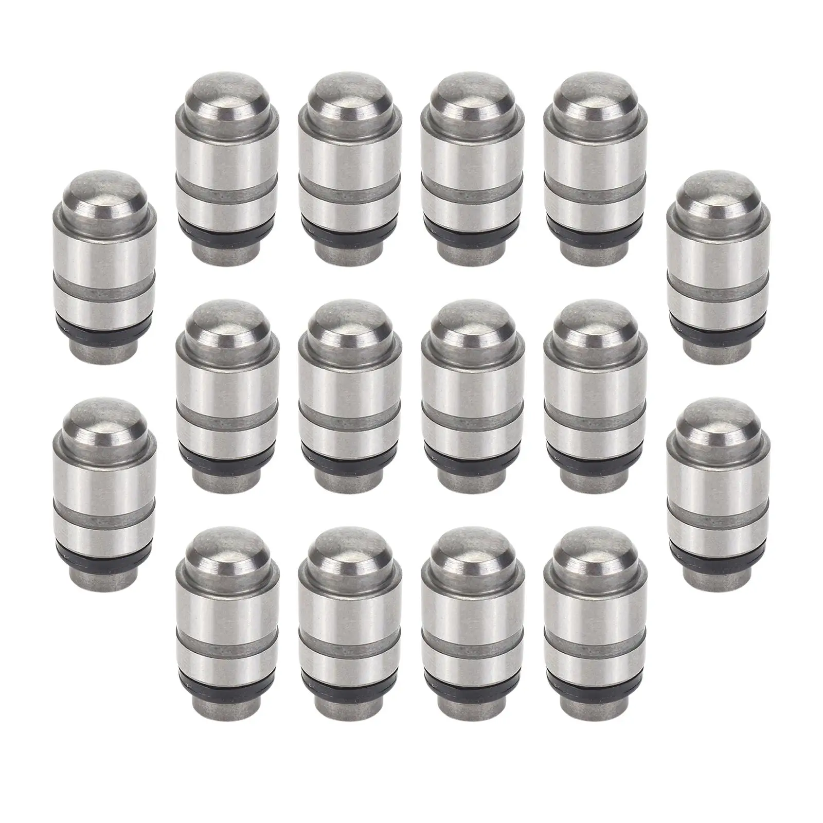 Set of 16 Valve Tappets Lifters Kit Auto Parts Silver Assemblies Replaces Fit for Mitsubishi 2.5L 3.0L 2131753 Car Supplies