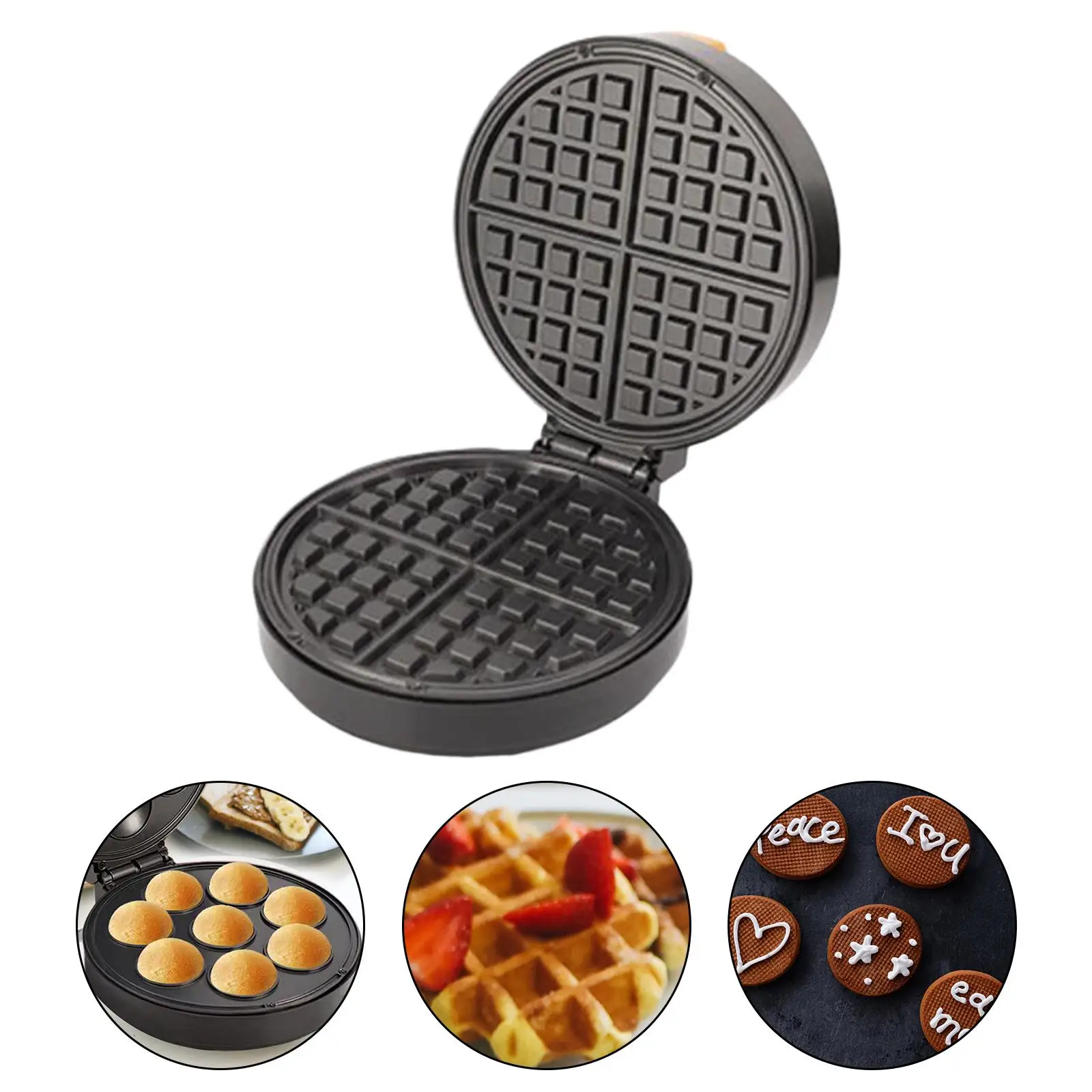 Cooking Plates Portable LED Display Multifunctional Household Waffle Furnace for Oatmeal