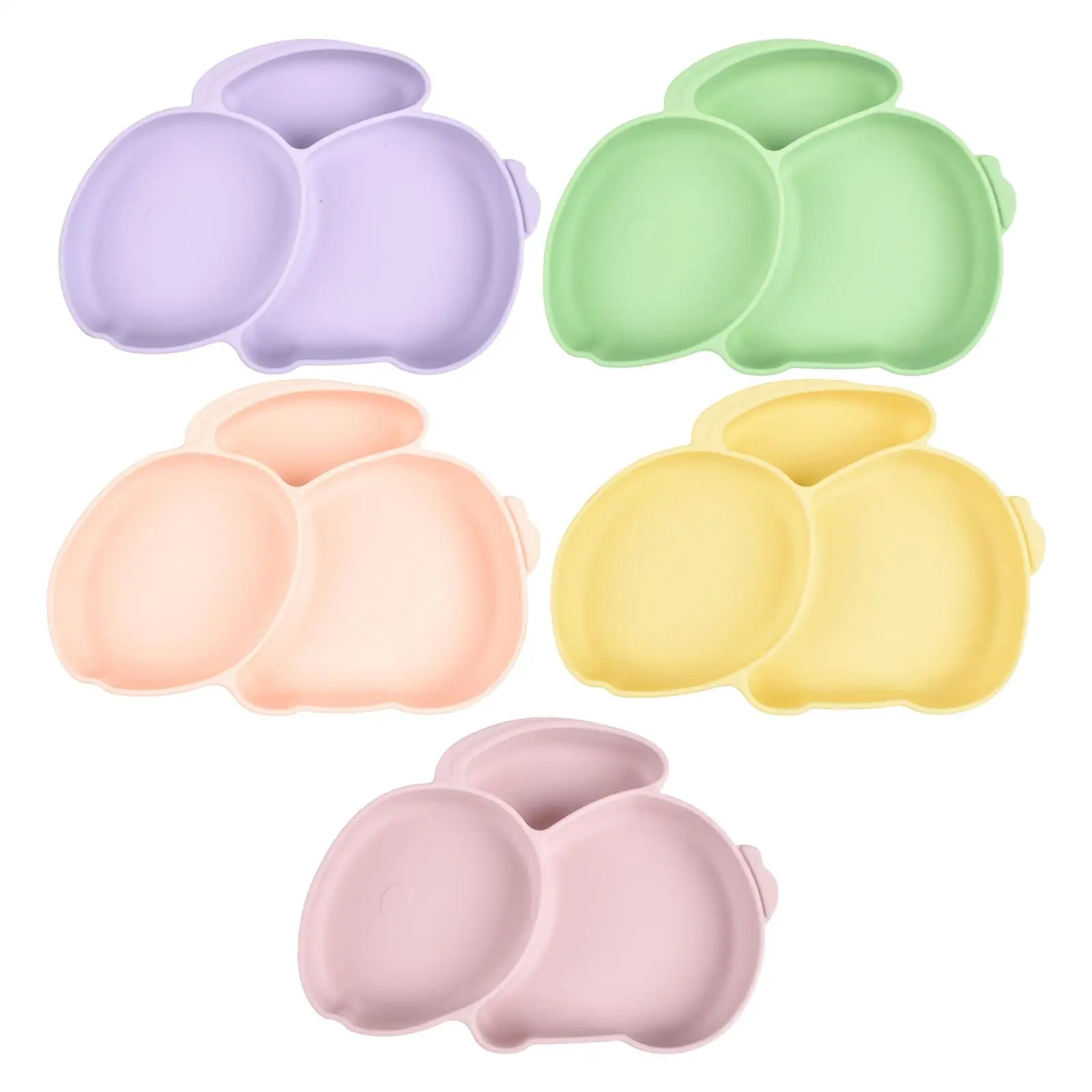 Silicone Baby Suction Plate Utensils for Toddler Weaning Babies