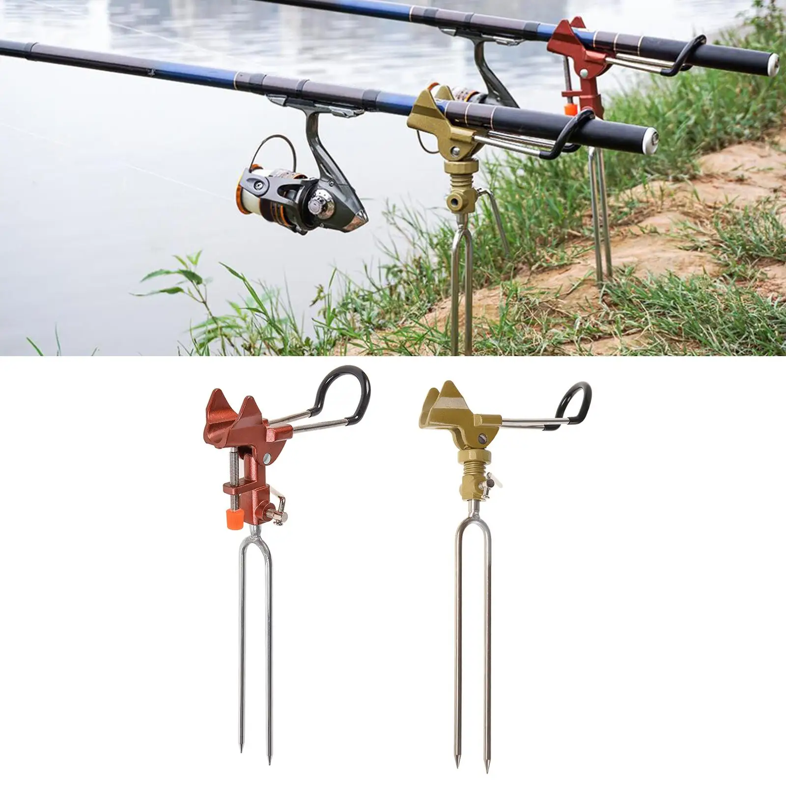 Fishing  Holders Fishing Rod Rack Stand Brackets Adjustable 