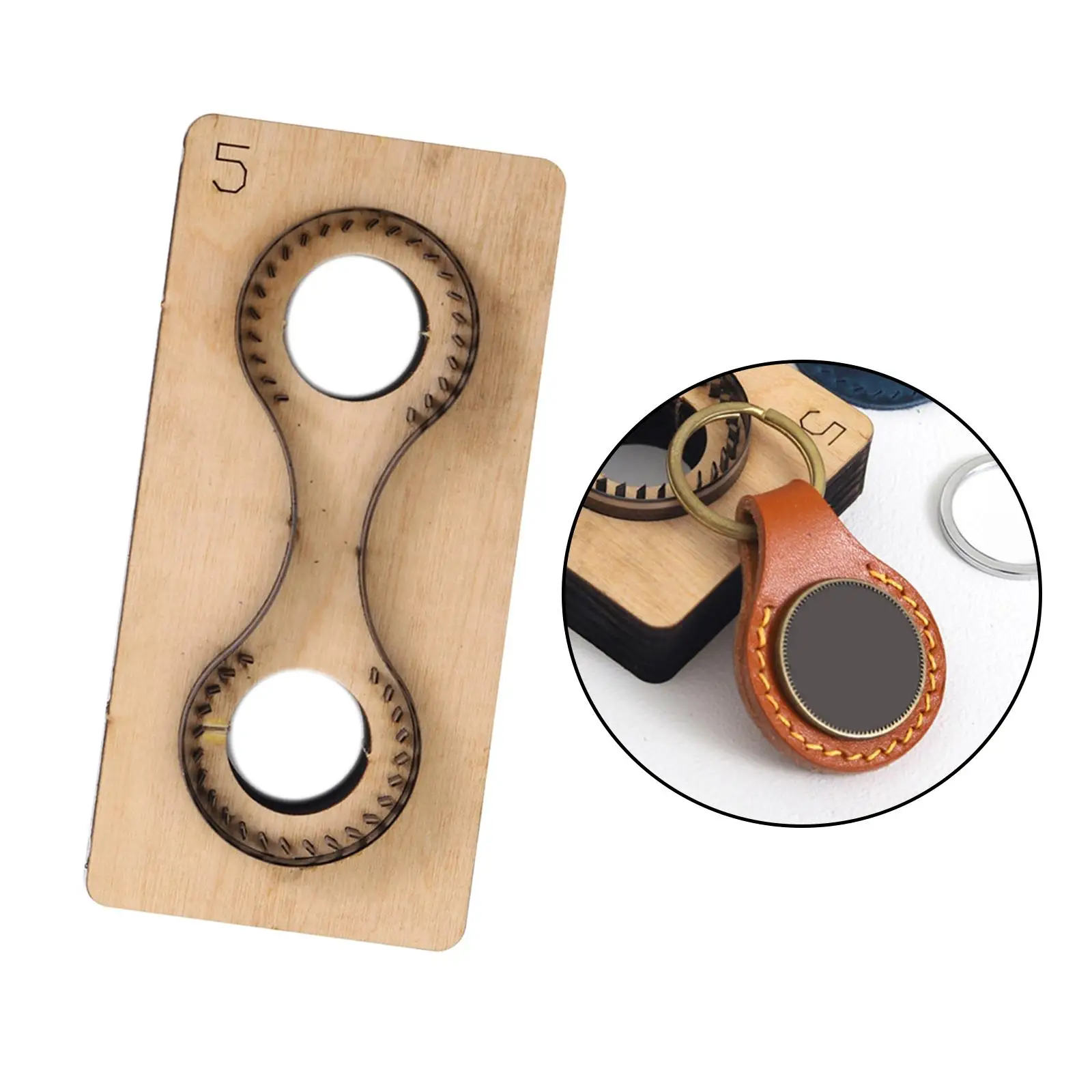Metal Cutting Dies Key Ring 1 Piece Blade Handicraft Wooden Cutter for Leathercraft
