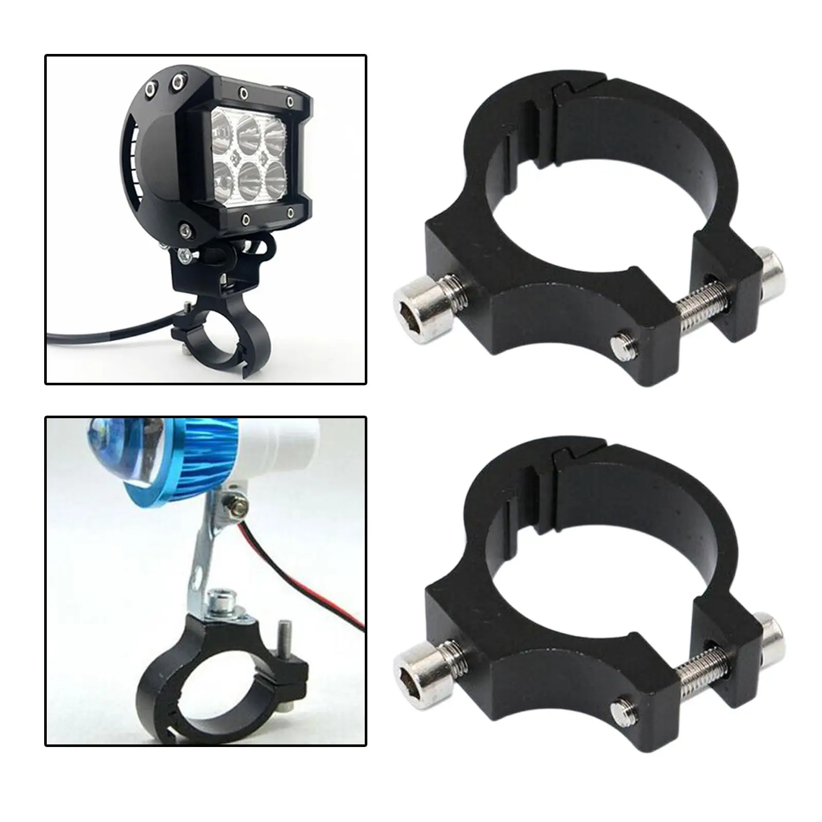 Universal Metal Motorcycle Modified Headlight Mount Brackets Clamp Fork Ear for Motorcycle