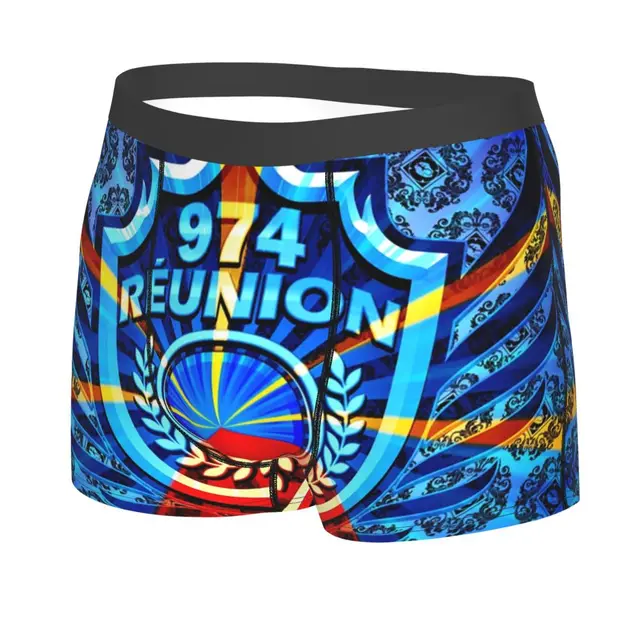 Fashion Reunia Island 974 Luxury Boxers Shorts Underpants Men's Comfortable  Fleur De Lys Briefs Underwear