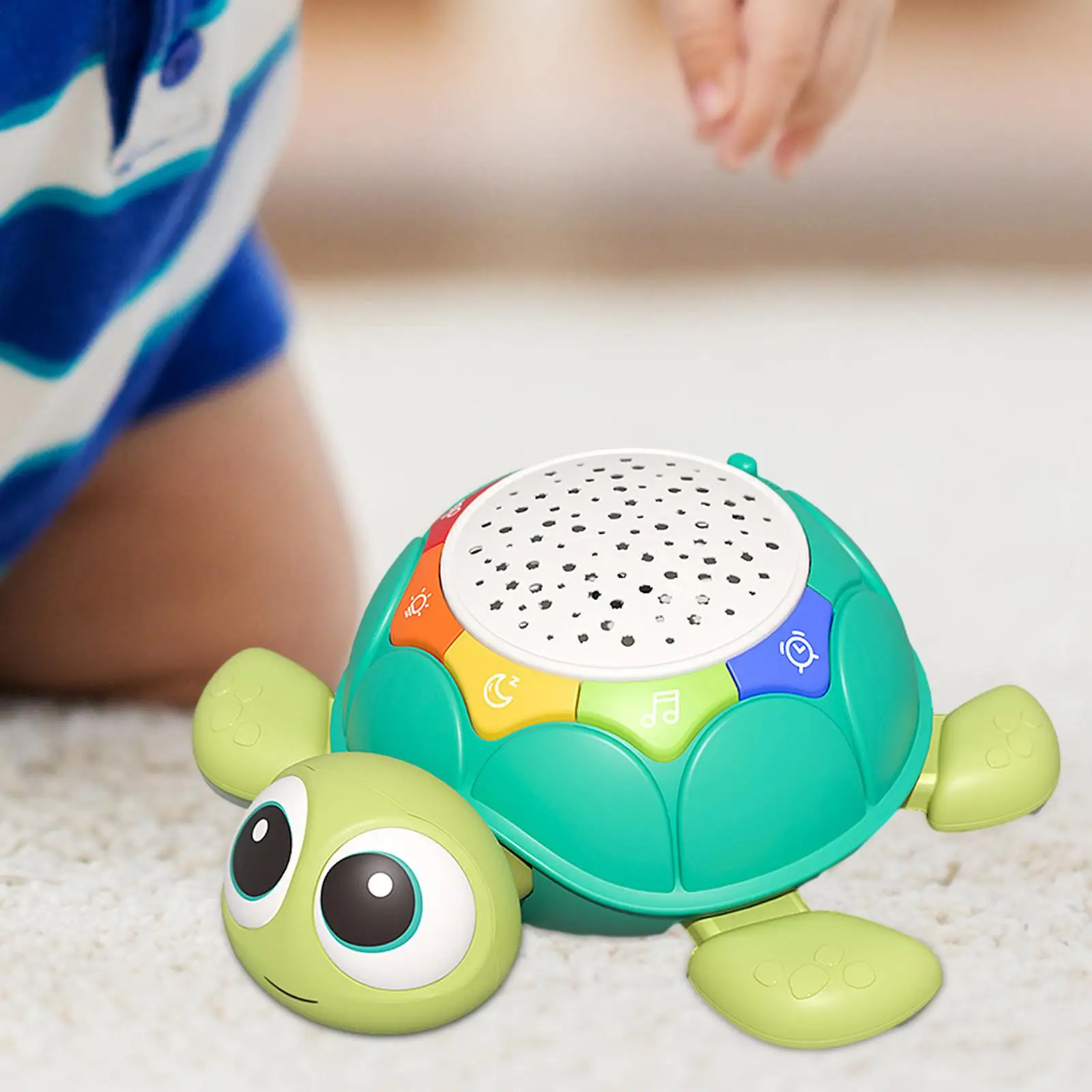 Turtle Crawling Musical Baby Toys with Timer Early Developmental Toys Birthday Gift Light up for Girls Boys 7 8 9 Month Baby