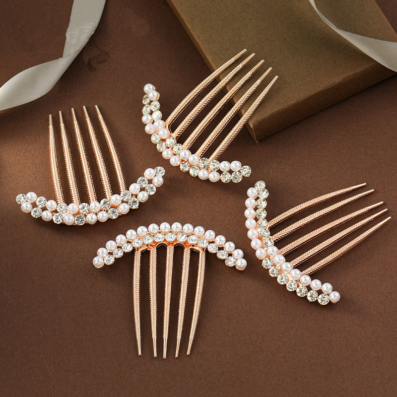 Best of Pearl Rhinestone Crystal Hairclips Tiaras Barrettes Hair Clips Bridal Headpiece Hair Jewelry Accessories Metal Bun Hair Combs Reviews & Tips