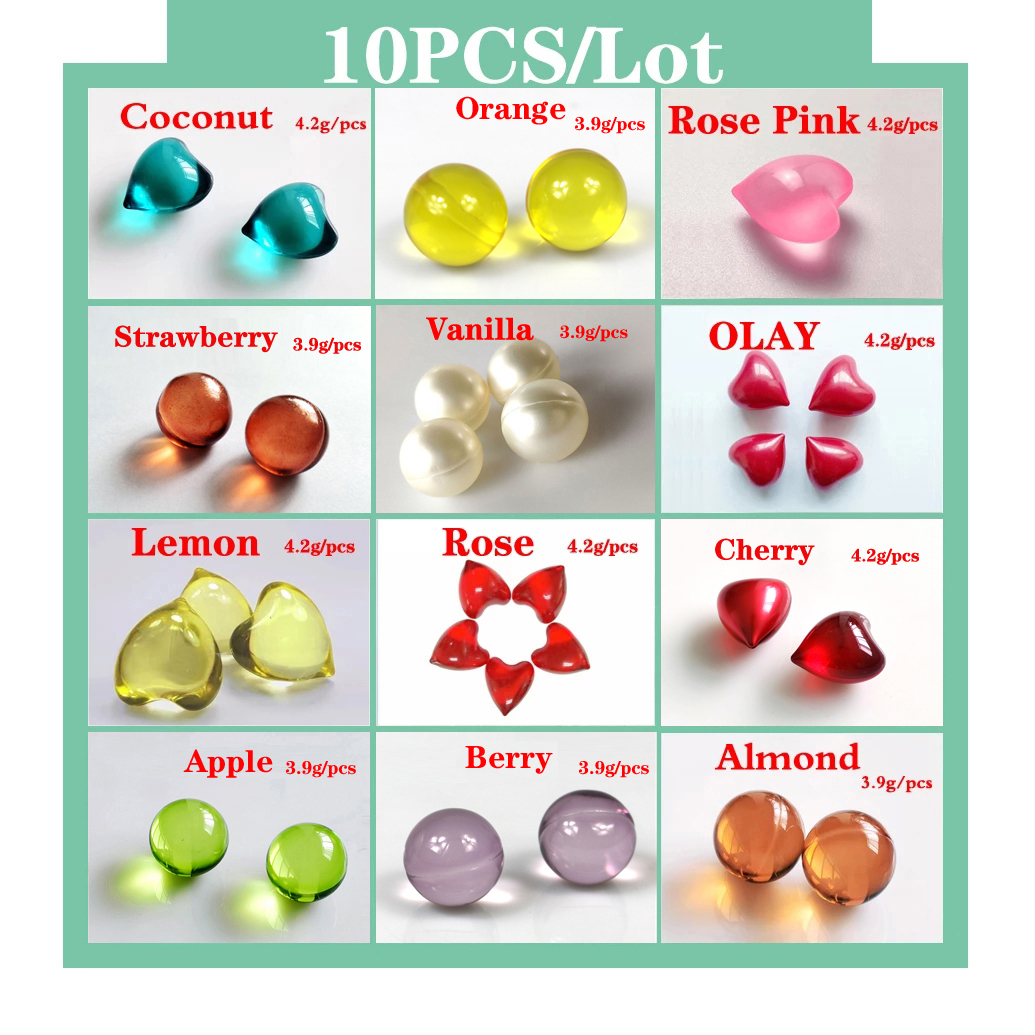 Best of 10PCS / Lot SPA Bath Oil Beads Shower Oil Floral Fragrance Bath Pearls Rose Heart-Shaped 4.2g / pcs Reviews & Tips