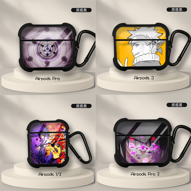 Naruto Anime AirPods Case – Sasuke & Obito Design for AirPods Pro/3 