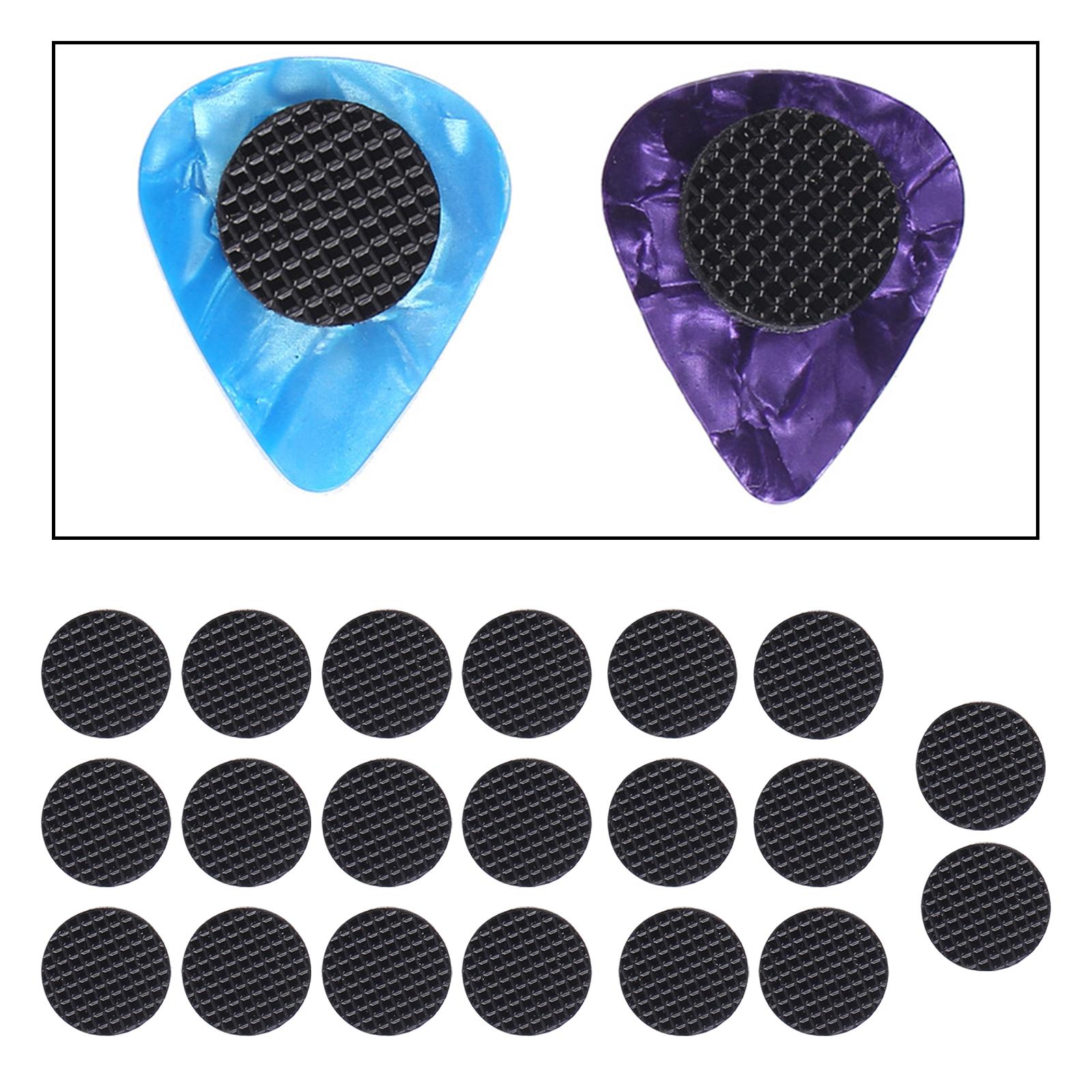 20x Rubber Grips for Guitar Picks Guitar Picks Parts Comfortable Better Picks Control Self Adhesive Stop Dropping Soft Durable